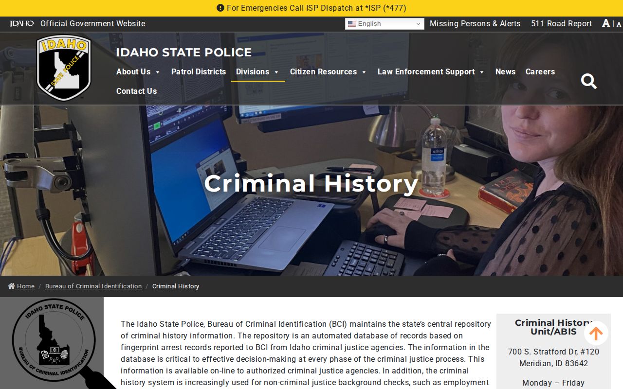 Idaho BCI expungement and Lemhi County record-access information